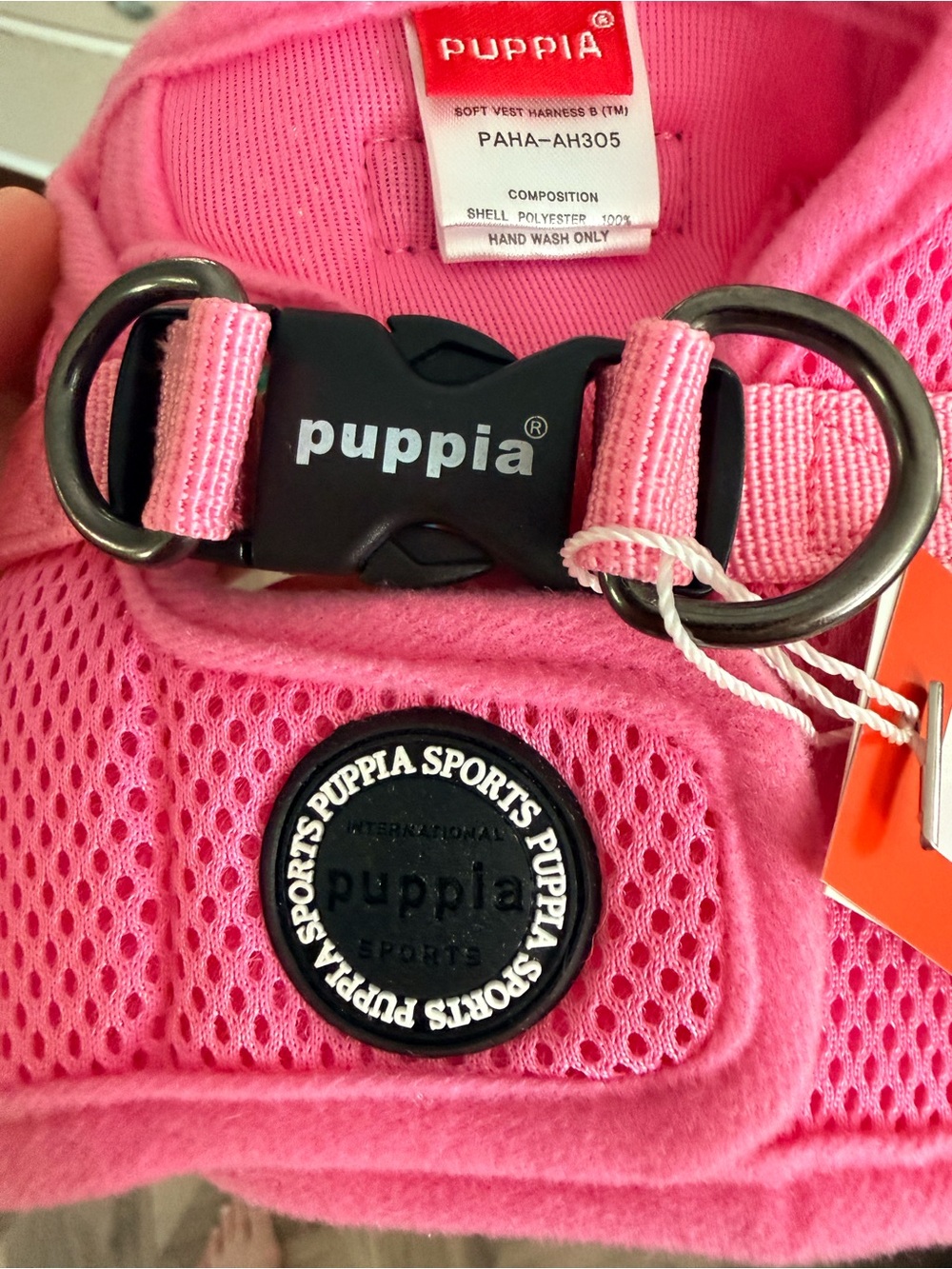 Puppia Pink Soft Mesh Small Dog Harness
